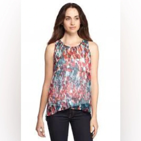 🌸Jack by BB Dakota sheer multi colored blouse size medium - Picture 1 of 7